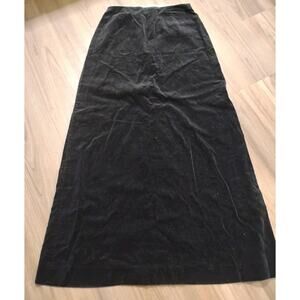 vintage Bradley 13/14 black velvet Long maxi straight Skirt
